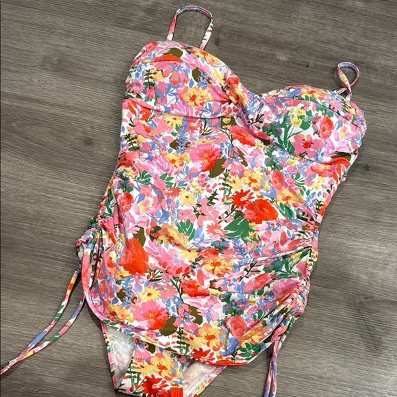 Joules Other - Joules Pink and Red One Piece Swimsuit with Adjustable Straps